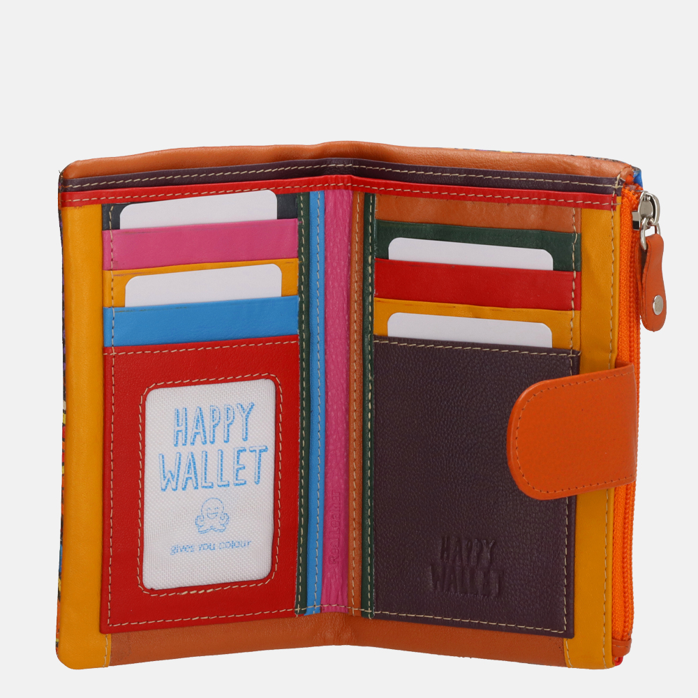 Happy Wallet portemonnee multicolour bij Duifhuizen