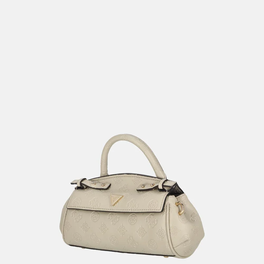 Guess Diana handtas mini light taupe logo bij Duifhuizen