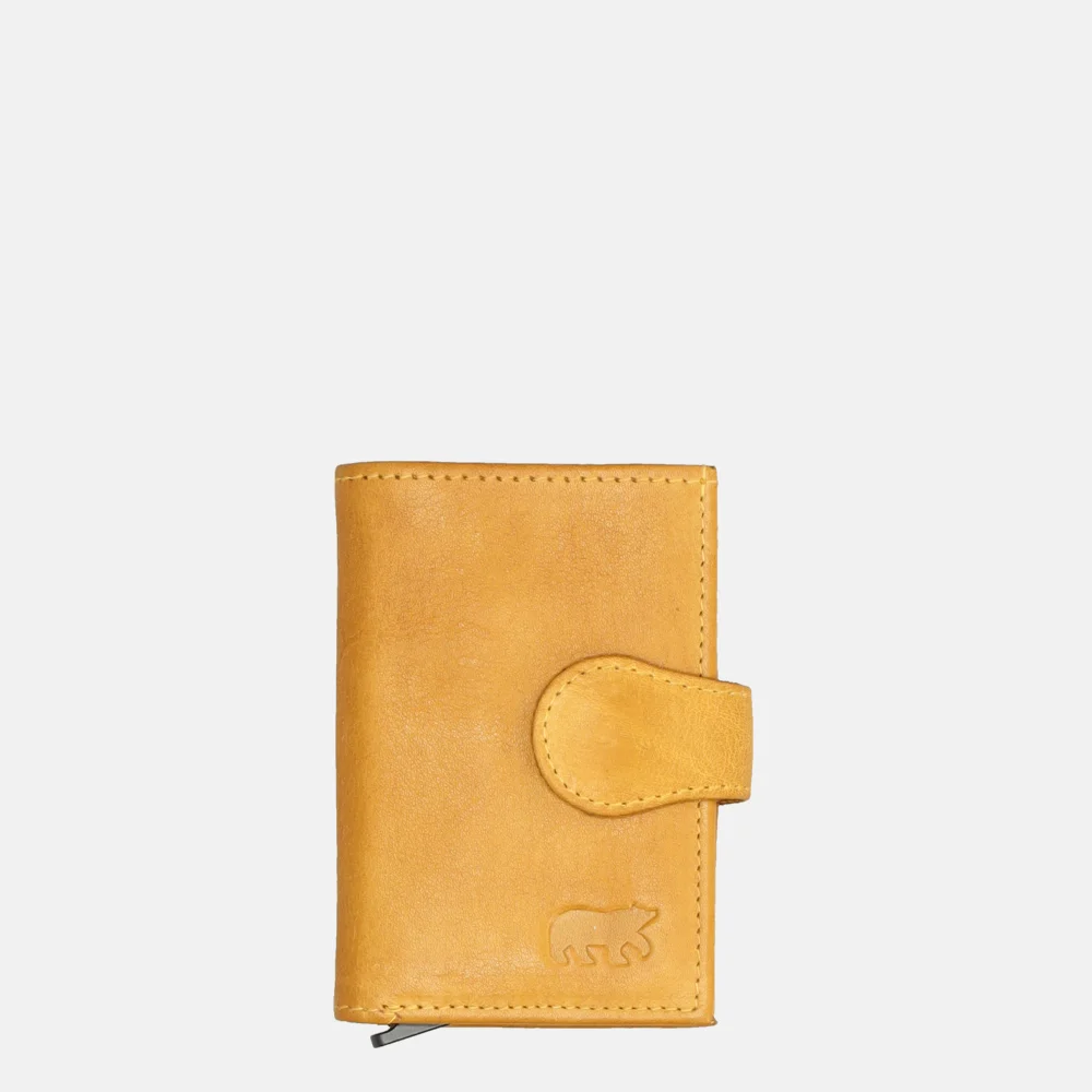 Bear Design pasjeshouder yellow