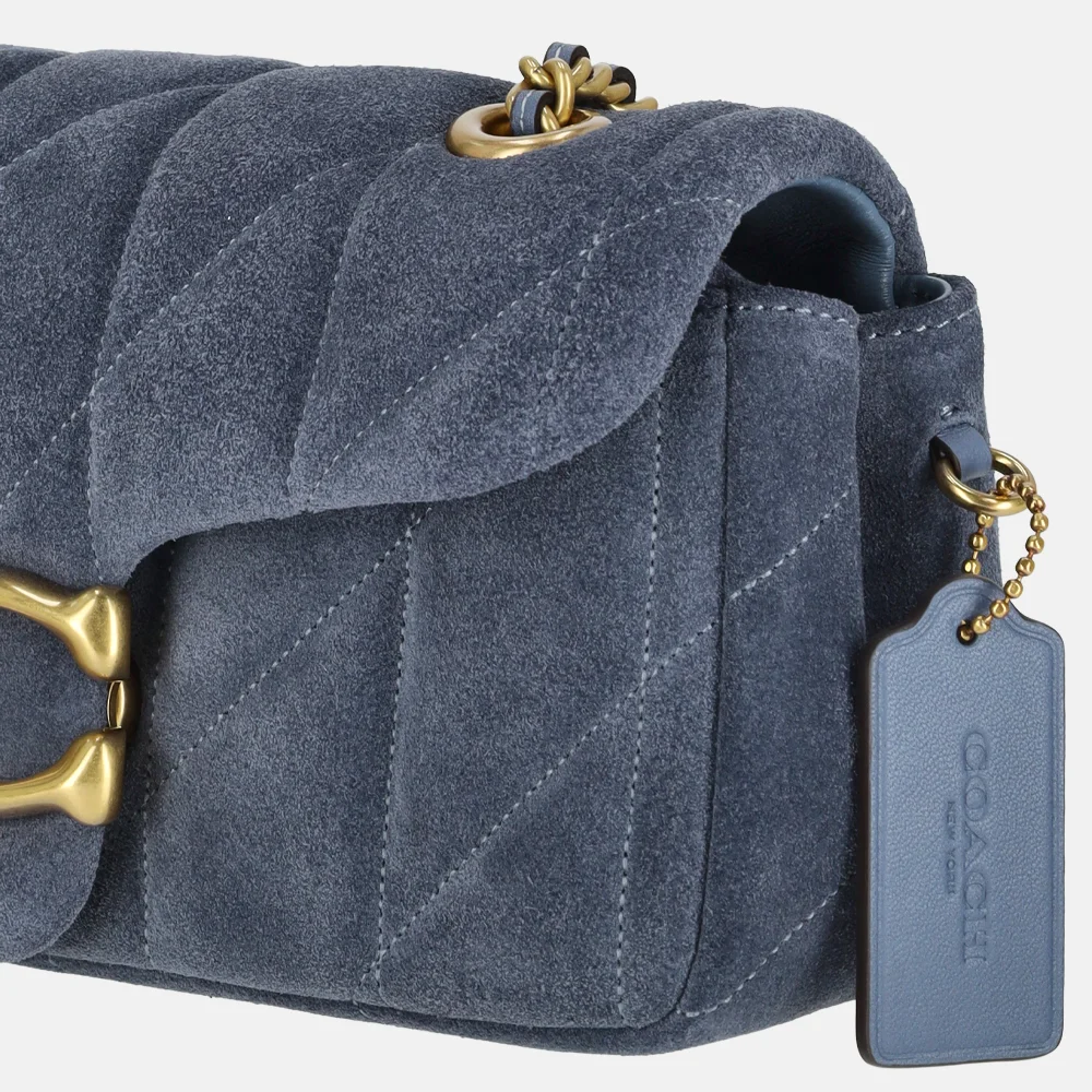 Coach Tabby Quilted schoudertas 20' light denim bij Duifhuizen