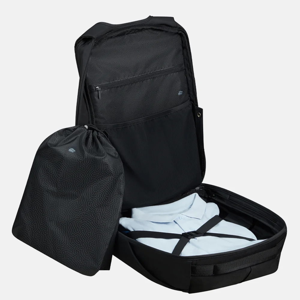 Samsonite Securipak anti diefstal laptoprugzak 17.3 inch black bij Duifhuizen