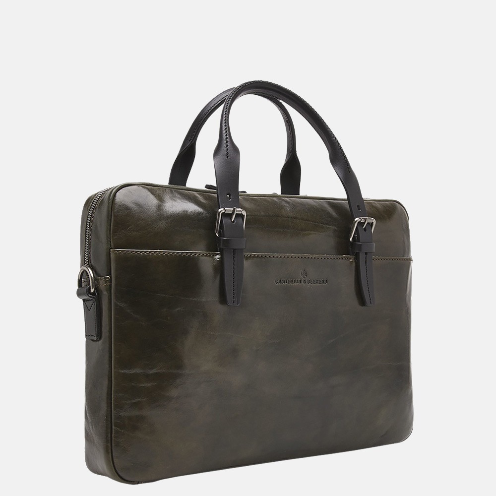 Castelijn & Beerens Limited Edition Rien laptoptas 15.6 inch dark militairy bij Duifhuizen