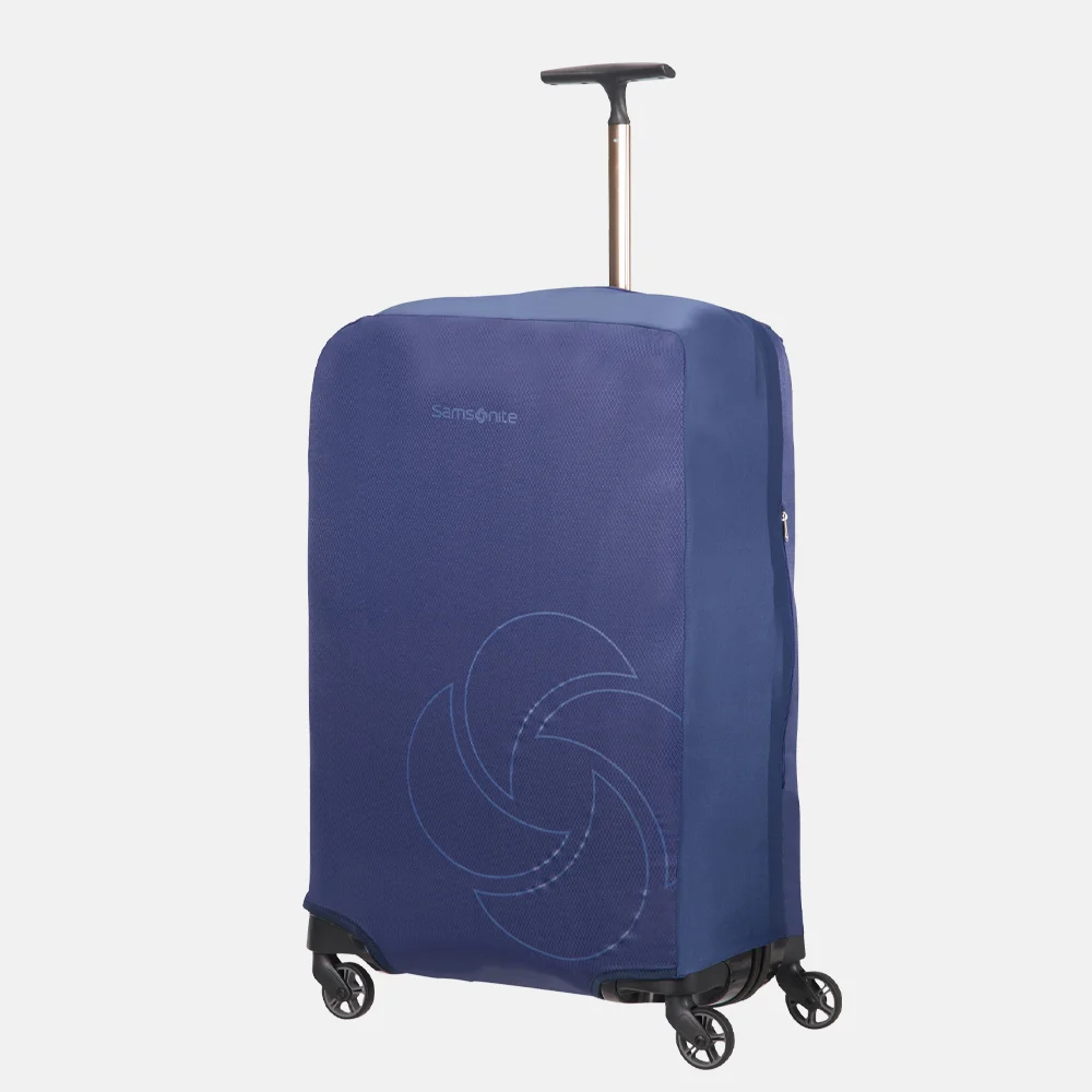 Samsonite Foldable Luggage Cover kofferhoes M mid.blue