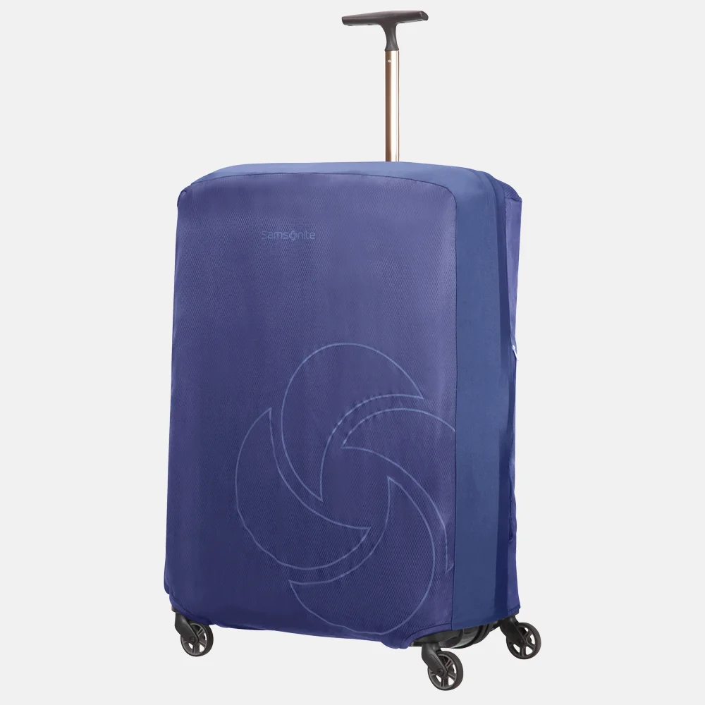 Samsonite Foldable Luggage Cover kofferhoes XL  midnight blue bij Duifhuizen