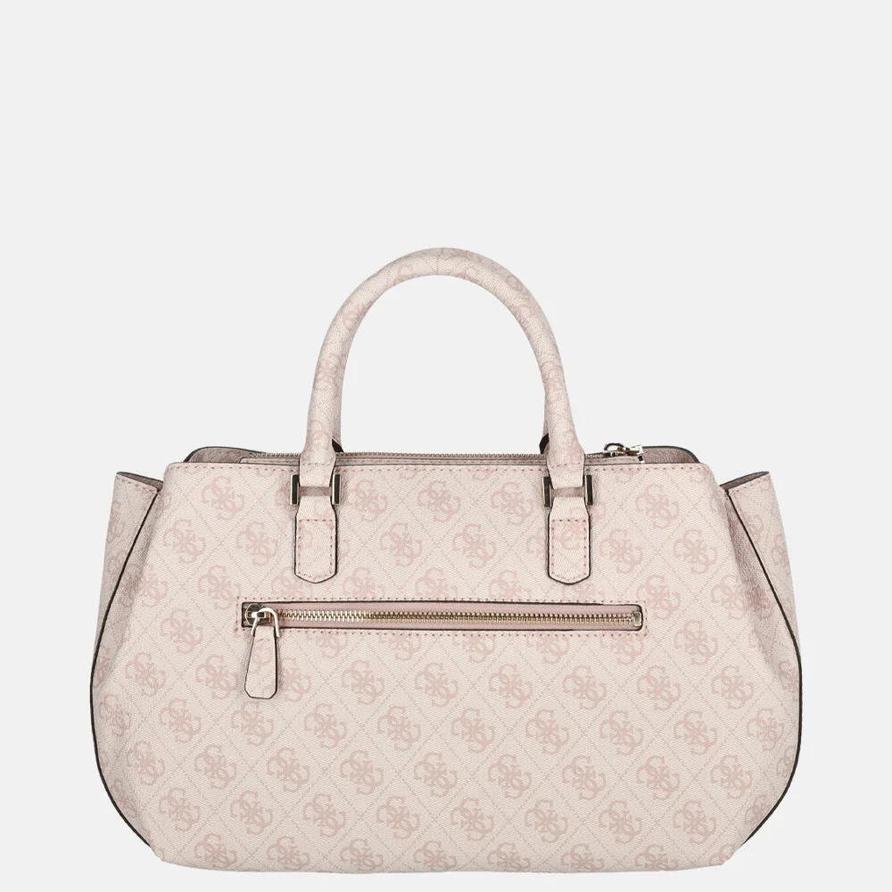 Guess Katya girlfriend satchel handtas rose water logo bij Duifhuizen