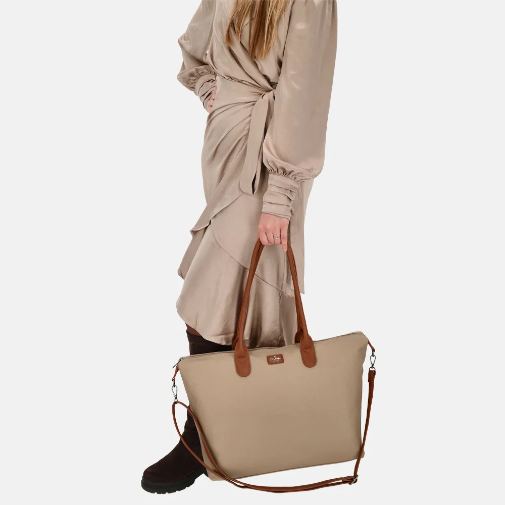 Charm London  Buckingham Palace shopper L taupe bij Duifhuizen