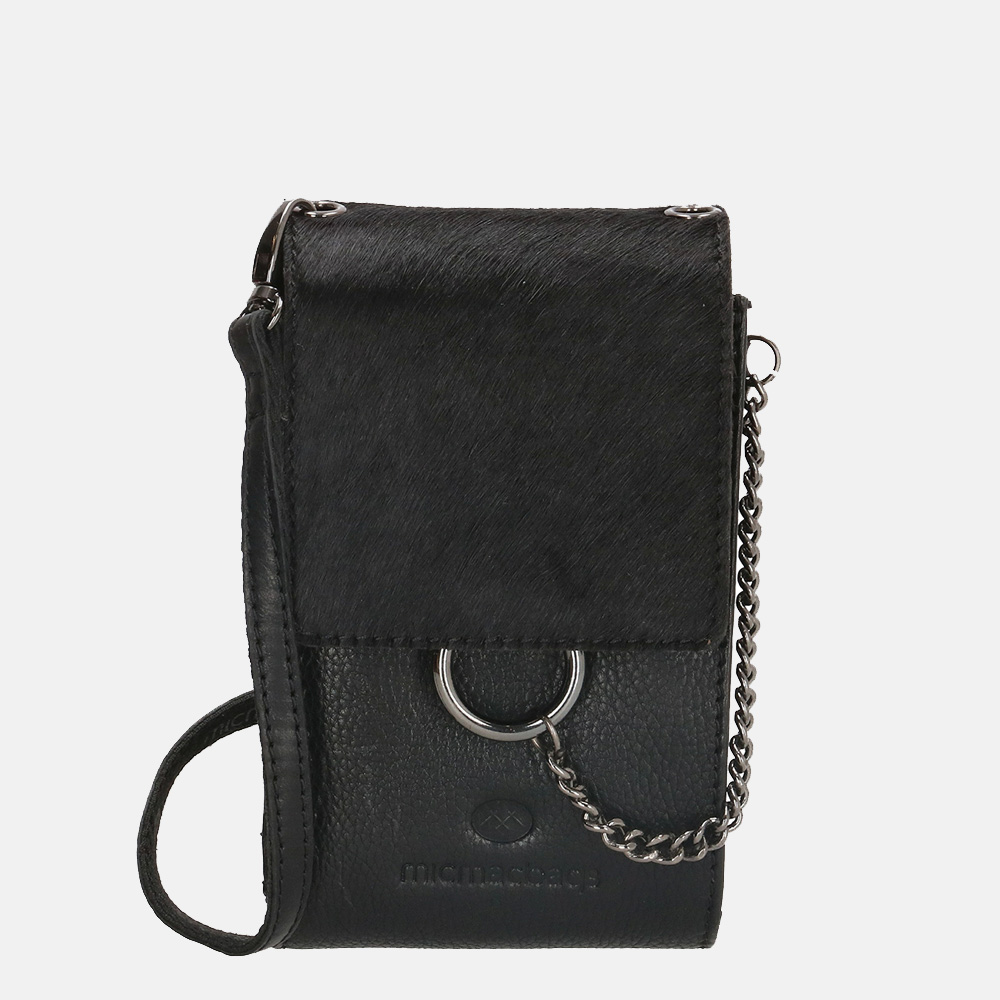 Micmacbags Mendoza crossbody tas zwart bij Duifhuizen