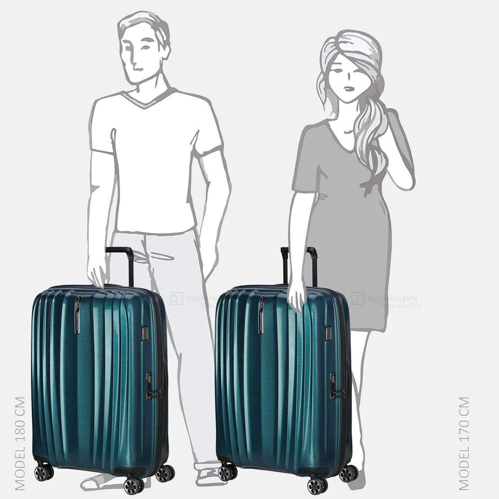 Samsonite Nexis Spinner Expandable reiskoffer 76 cm deep petrol bij Duifhuizen