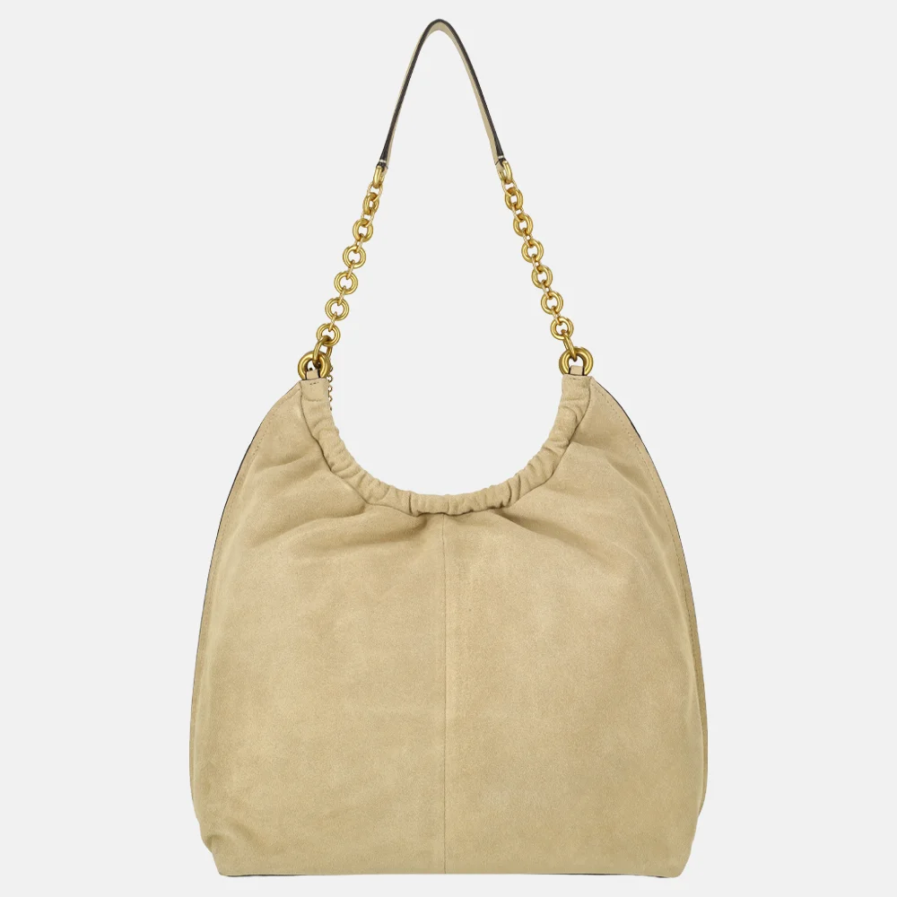 Michael Kors Indie cinch schoudertas L khaki bij Duifhuizen