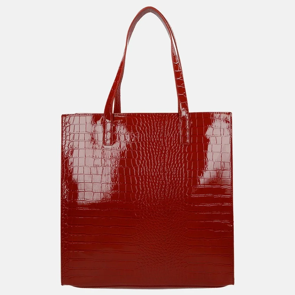 Ted Baker Croccon shopper L red bij Duifhuizen