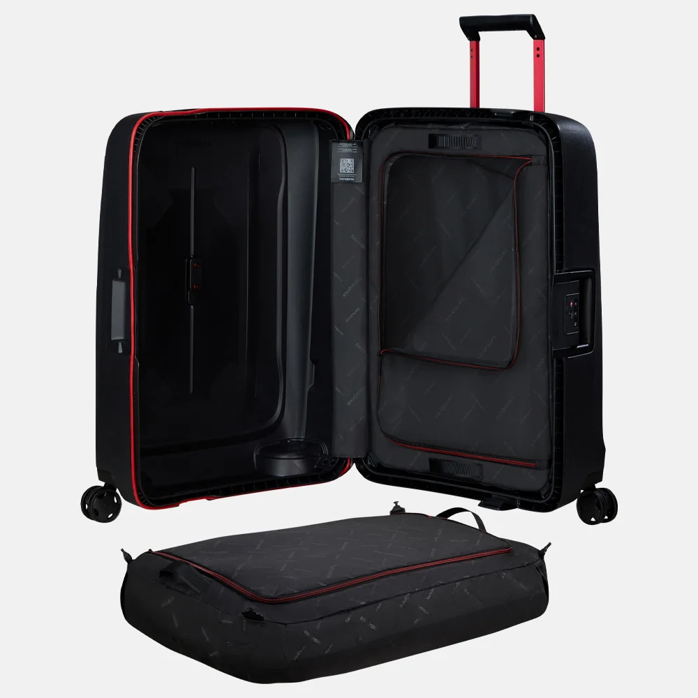 Samsonite Essens reiskoffer 69 cm charcoal/red bij Duifhuizen
