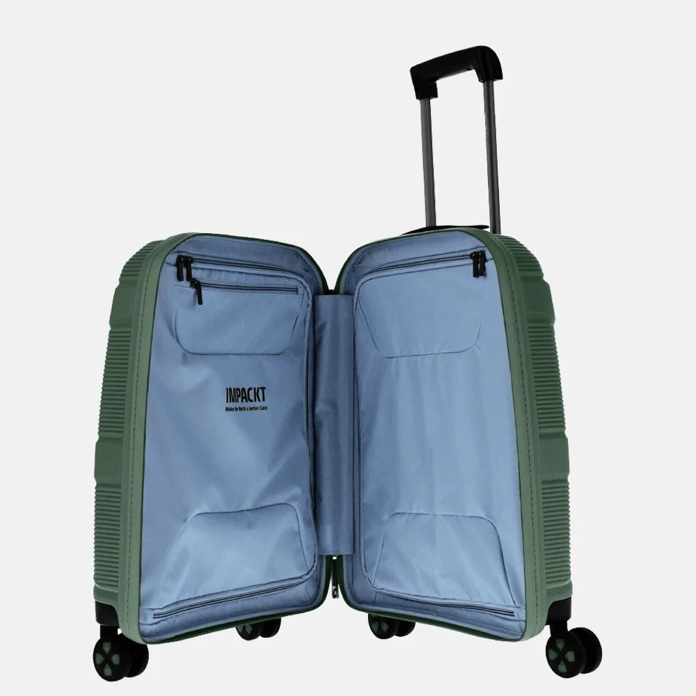 Impackt Spinner koffer 55 cm deep sea grey bij Duifhuizen
