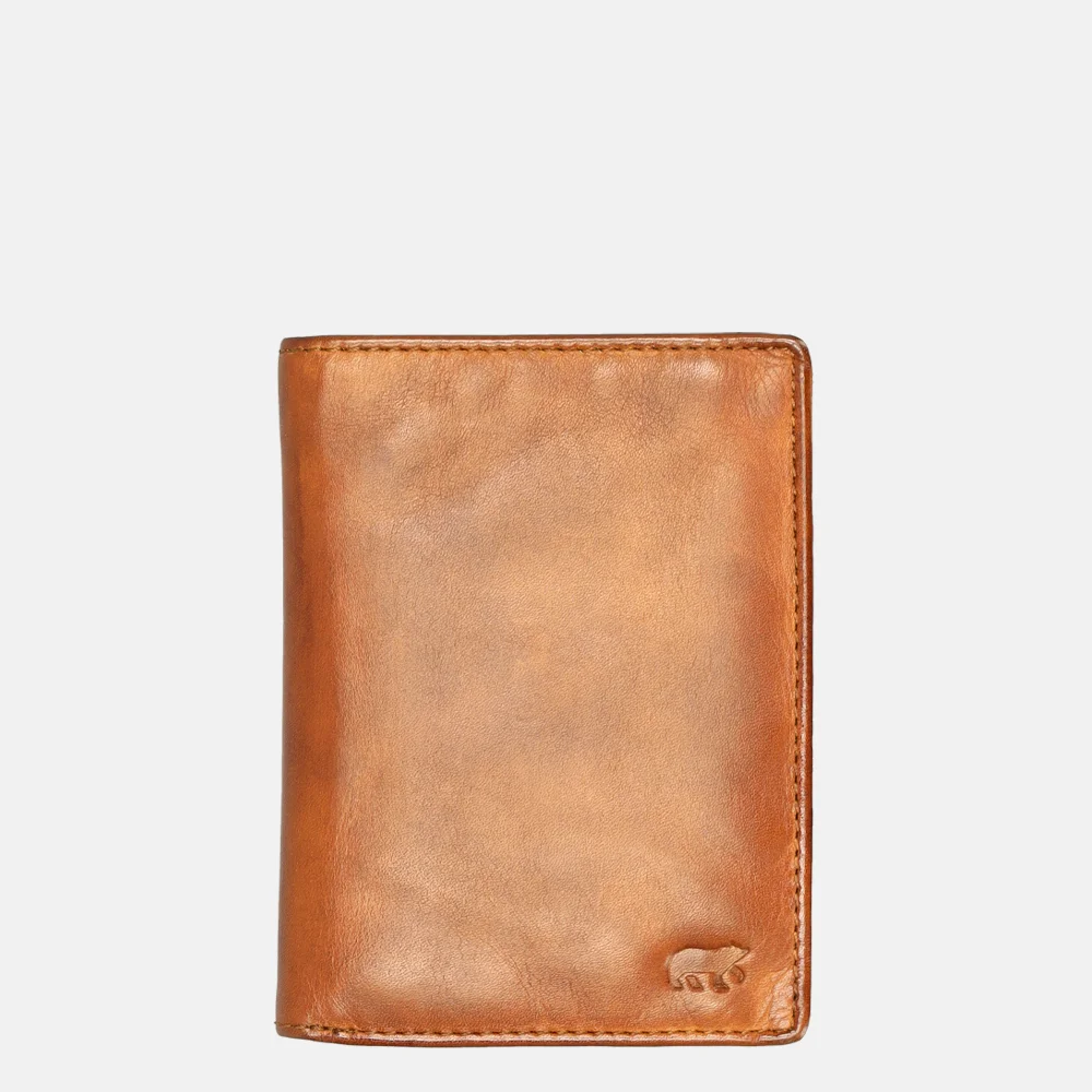Bear Design billfold cognac