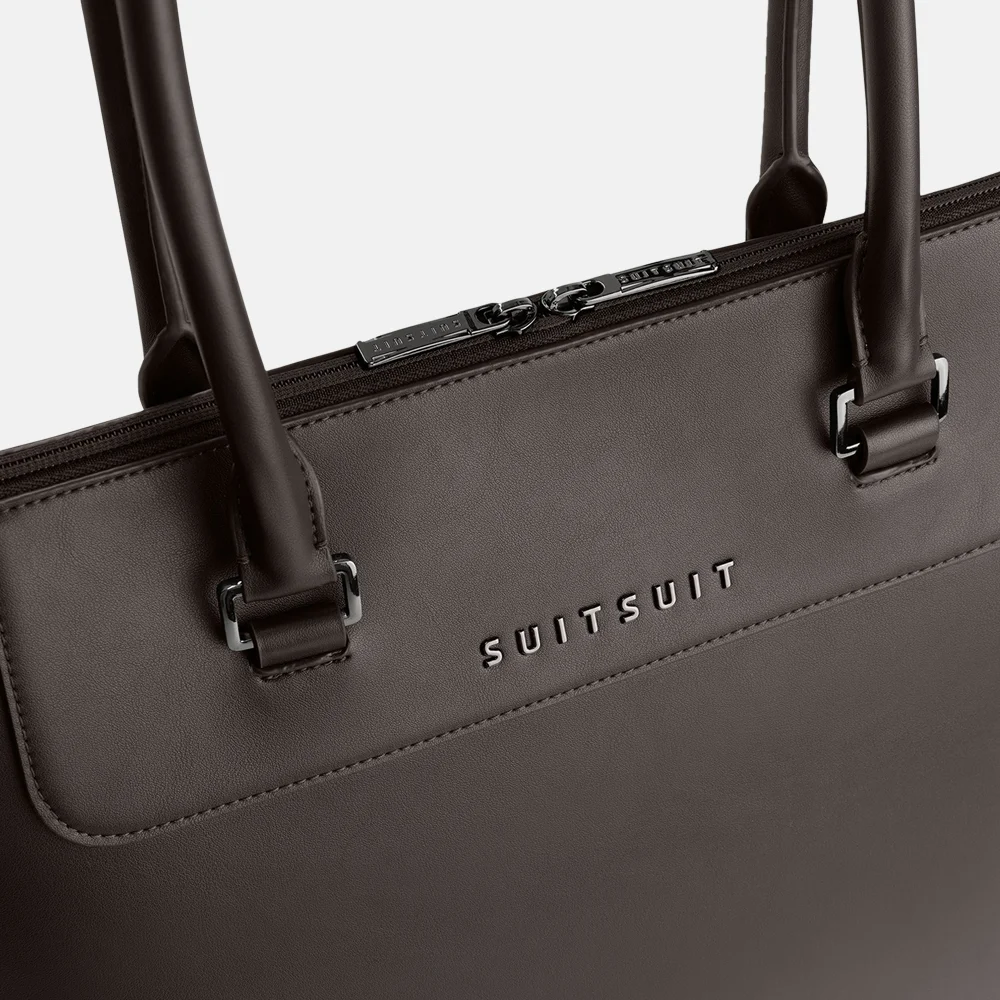 Suitsuit  Mystique laptoptas 16 inch ground coffee bij Duifhuizen