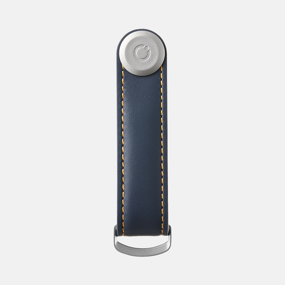 Orbitkey Key Organizer 2.0 Leather navy/tan bij Duifhuizen