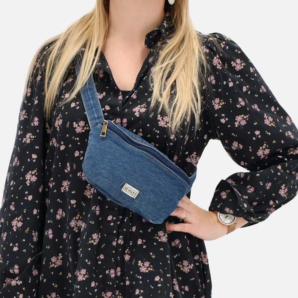 Beagles heuptas jeans jeansblauw bij Duifhuizen