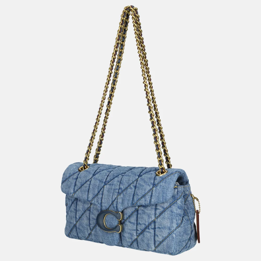 Coach Tabby Quilted schoudertas 26' denim indigo bij Duifhuizen