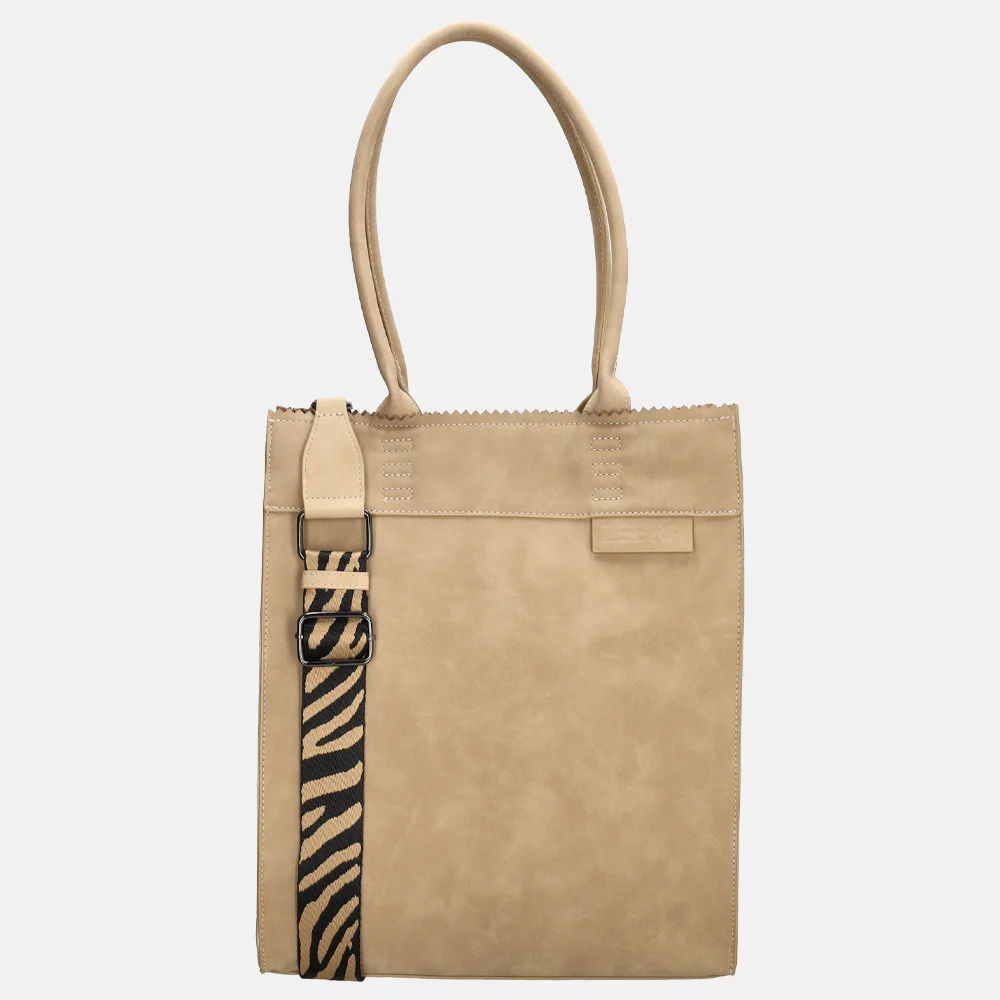Zebra Trends Merel shopper zand 