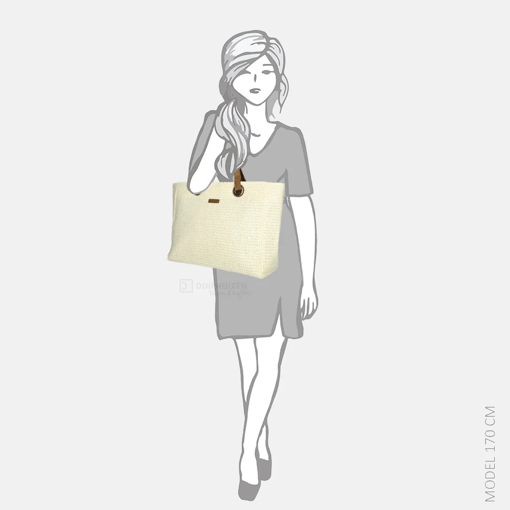 Enrico Benetti Ibiza shopper off white bij Duifhuizen