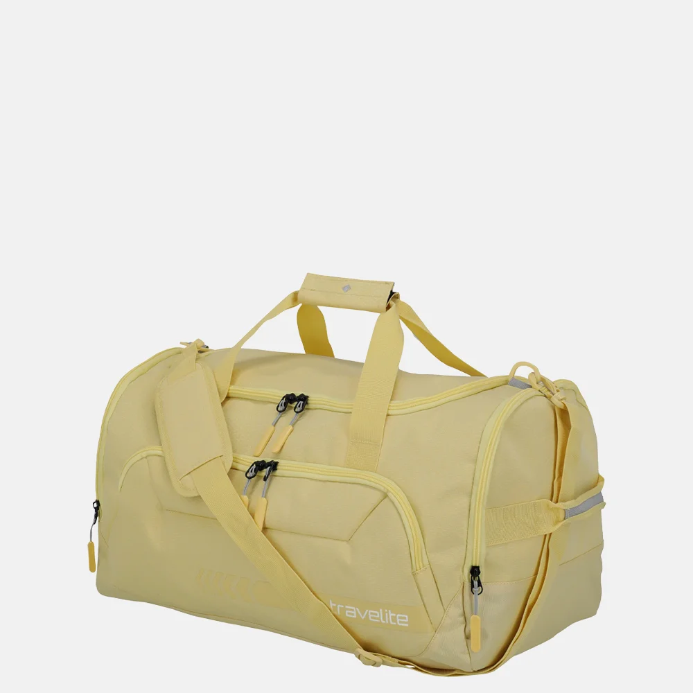 Travelite Duffle Kick Off reistas M yellow bij Duifhuizen