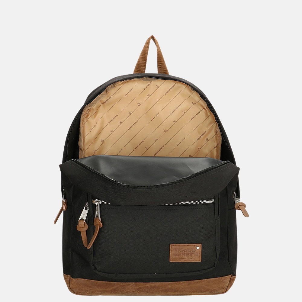 Enrico Benetti Santiago rugzak L black bij Duifhuizen