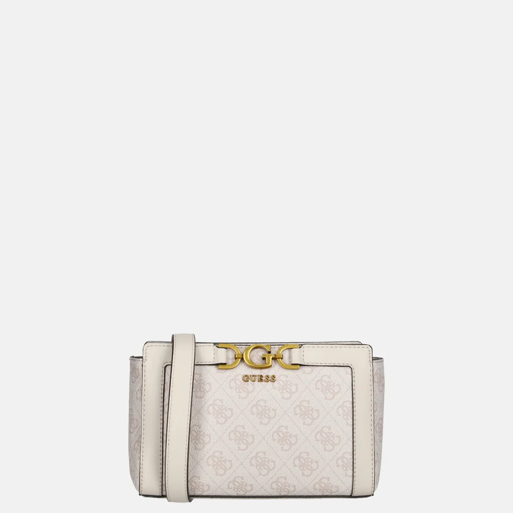 Guess Dagan mini crossbody tas dove logo bij Duifhuizen