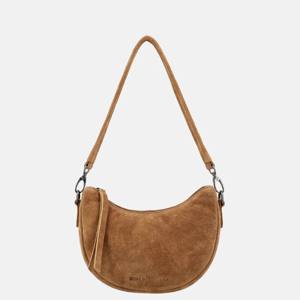 Hide & Stitches Brazos crossbody tas S camel