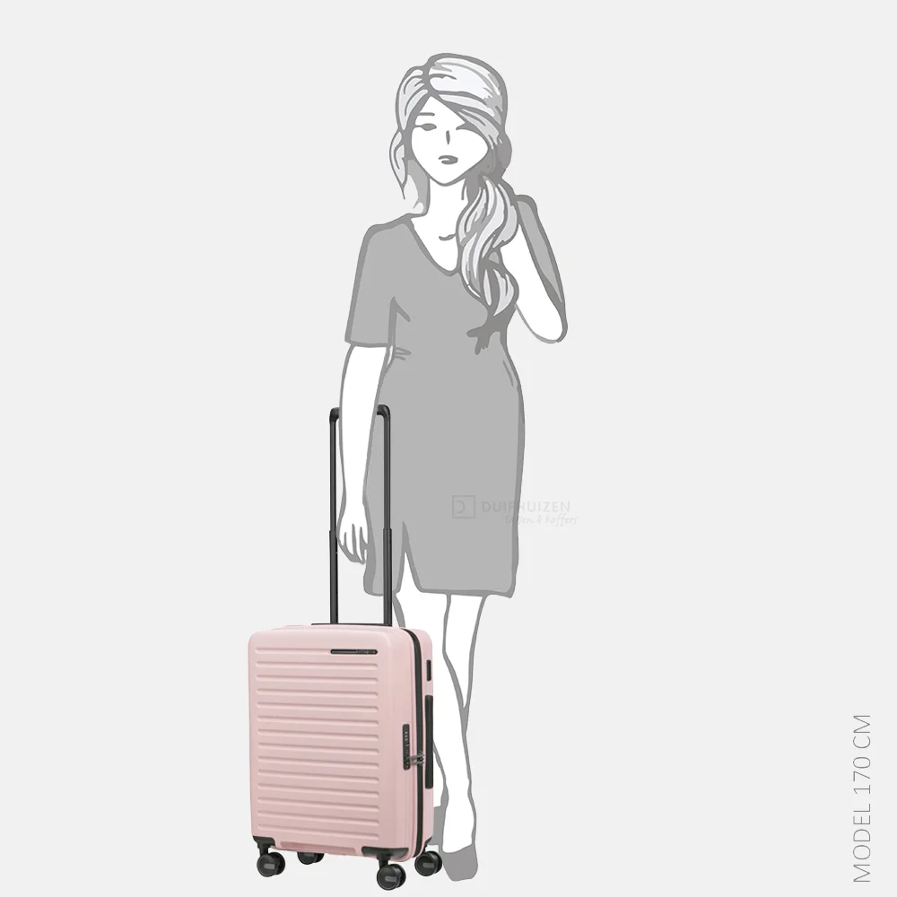 Samsonite Restackd handbagage koffer 55 cm uitbreidbaar rose bij Duifhuizen