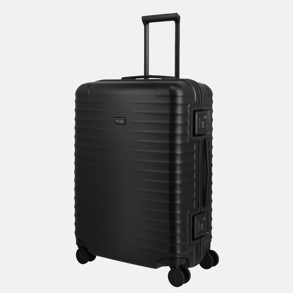 Titan Overseas reiskoffer 69 cm nightshade black bij Duifhuizen