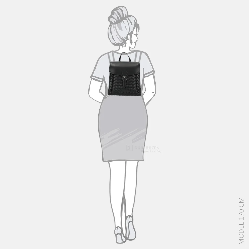 Daniele Donati rugzak black bij Duifhuizen