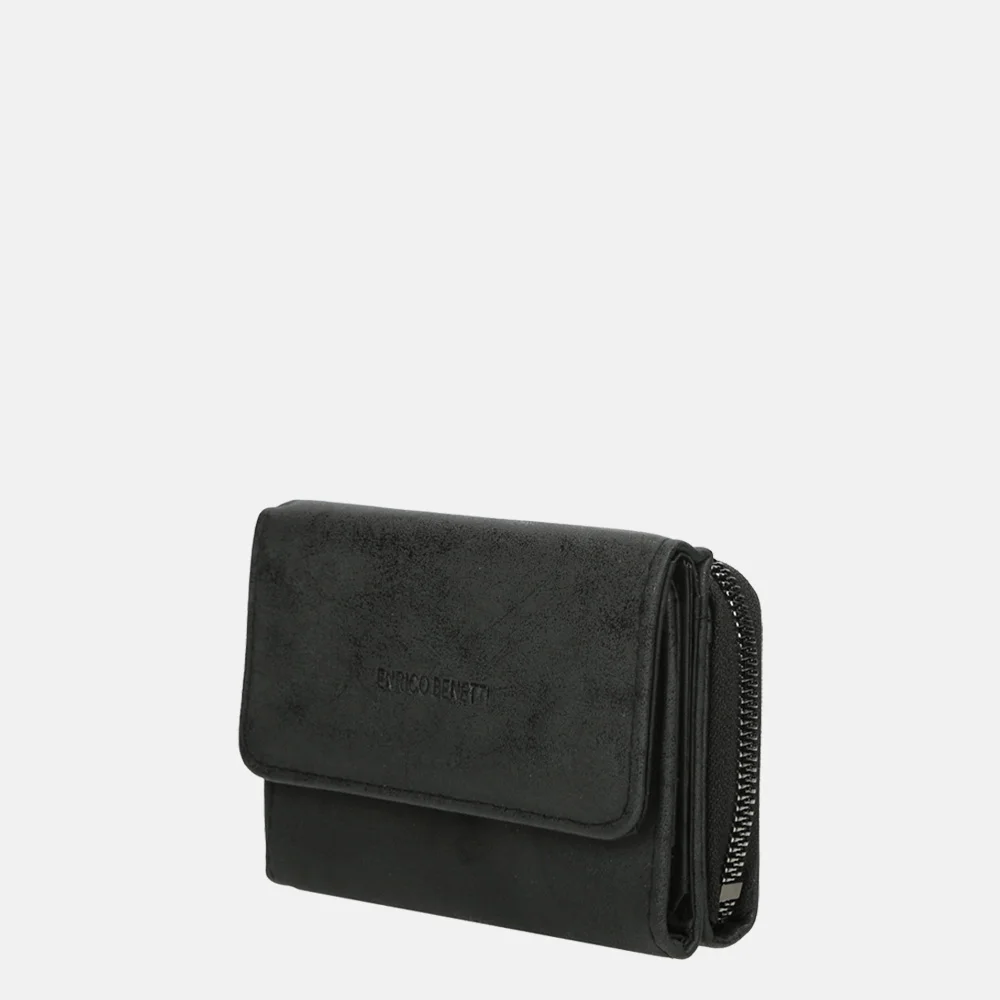 Enrico Benetti Zoë overslagportemonnee zwart bij Duifhuizen