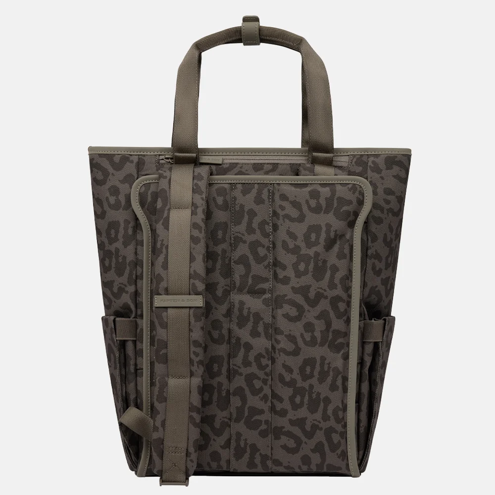 Kapten & Son Lindby Pro laptoprugzak dark brown bij Duifhuizen