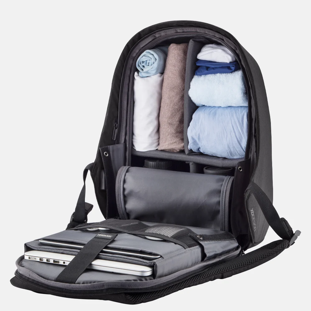 XD Design Bobby Hero Regular laptoprugzak 15.6 inch black bij Duifhuizen