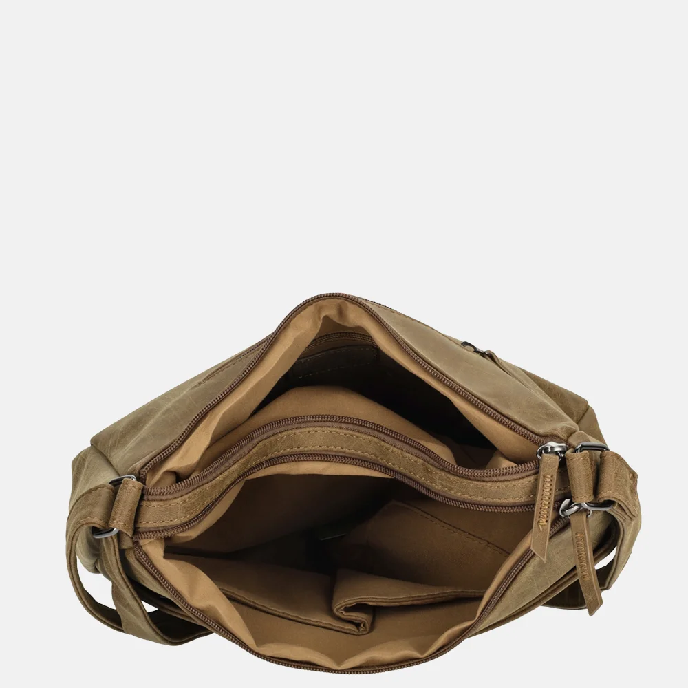 Enrico Benetti Noumea crossbody tas camel bij Duifhuizen