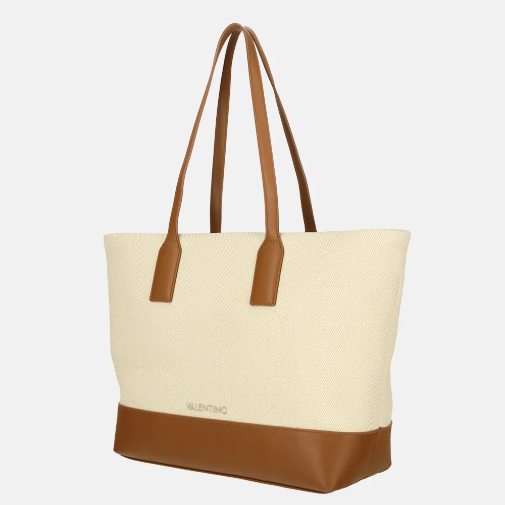 Valentino Bags Atena Re shopper naturale/cuoi bij Duifhuizen