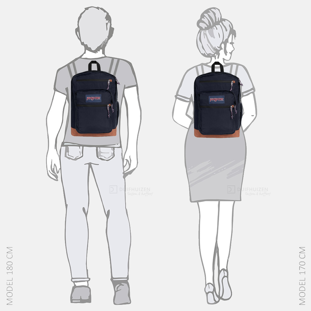 JanSport Cool Student rugzak 15 inch navy bij Duifhuizen