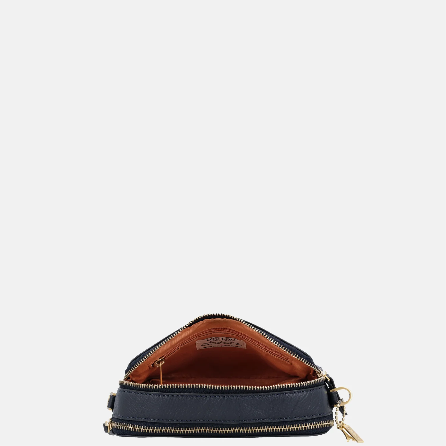 Loulou Essentiels Zoe crossbody tas dark navy bij Duifhuizen