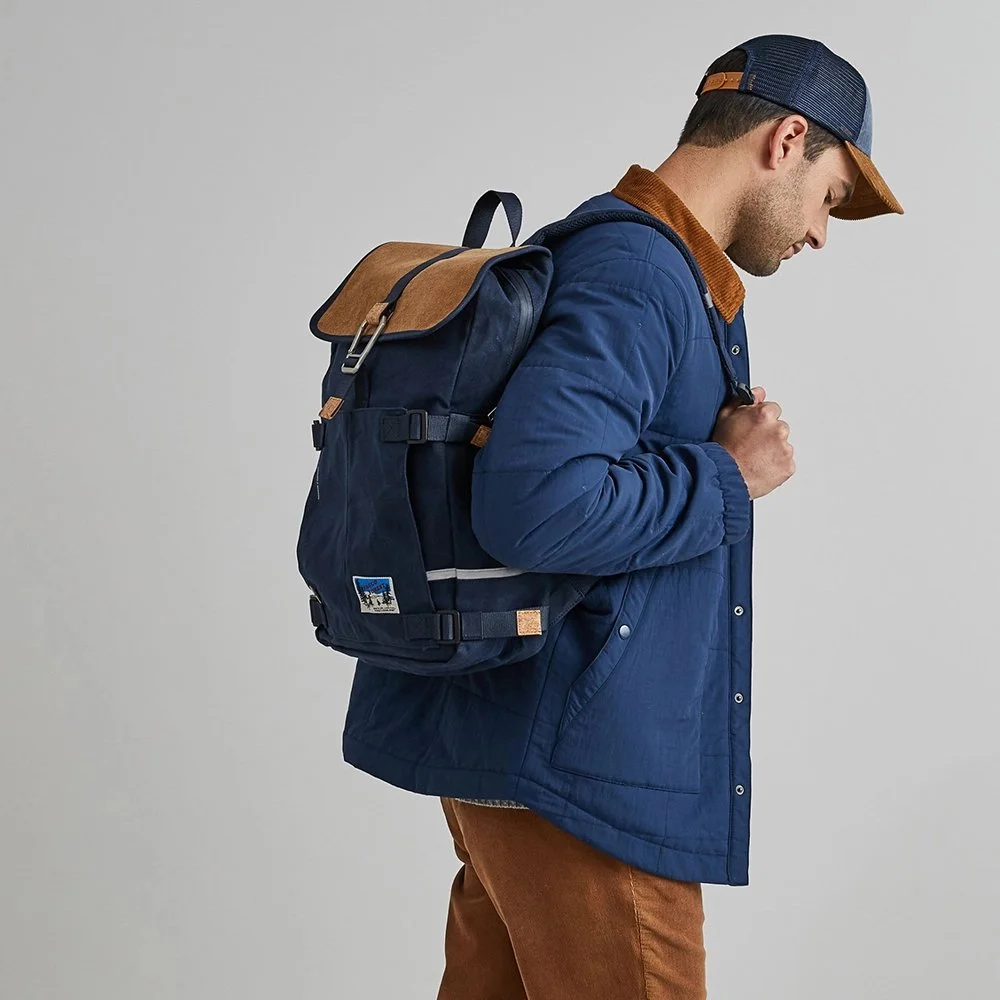 Faguo Commuter rugzak 14 inch navy bij Duifhuizen