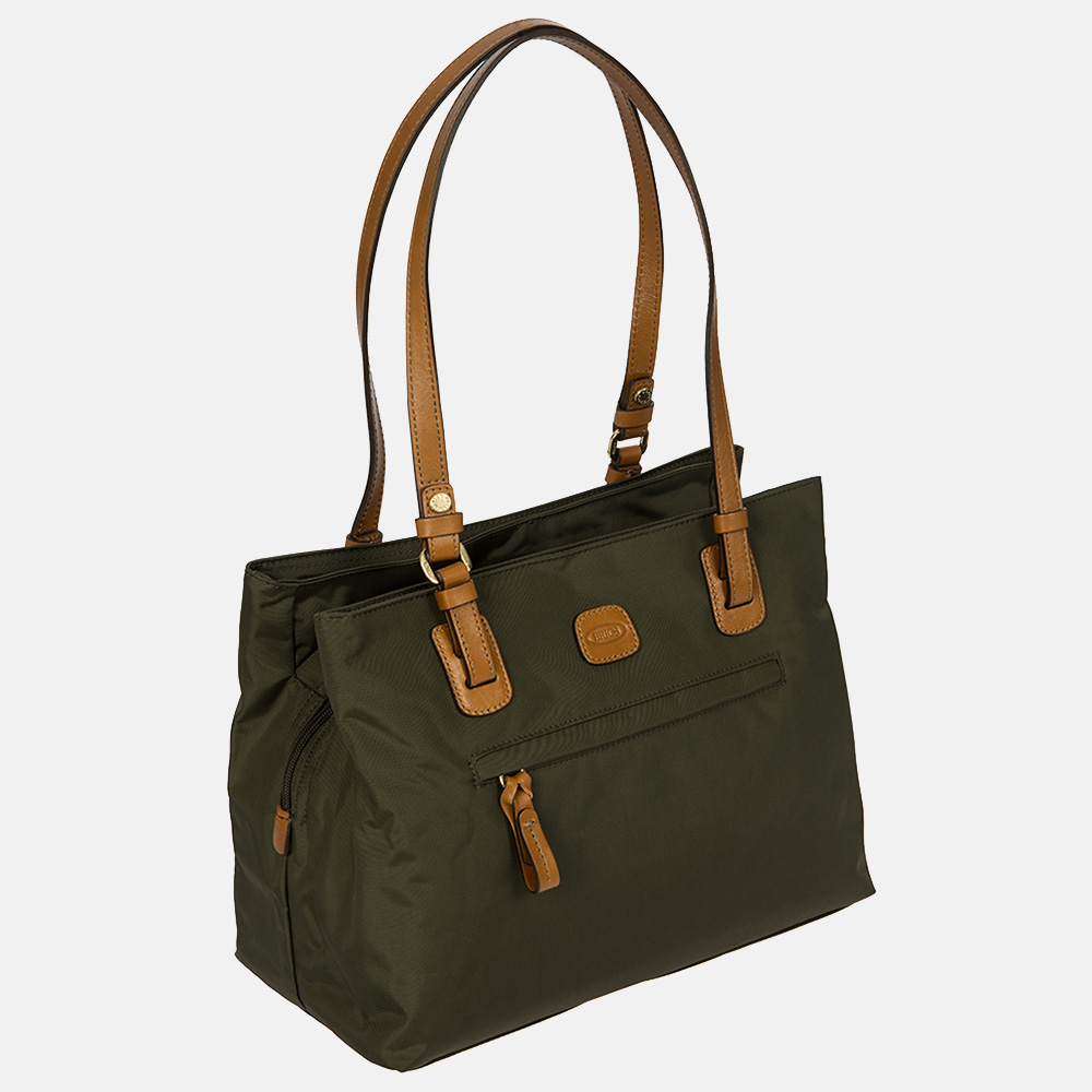 Bric's X-bag shopper olive bij Duifhuizen