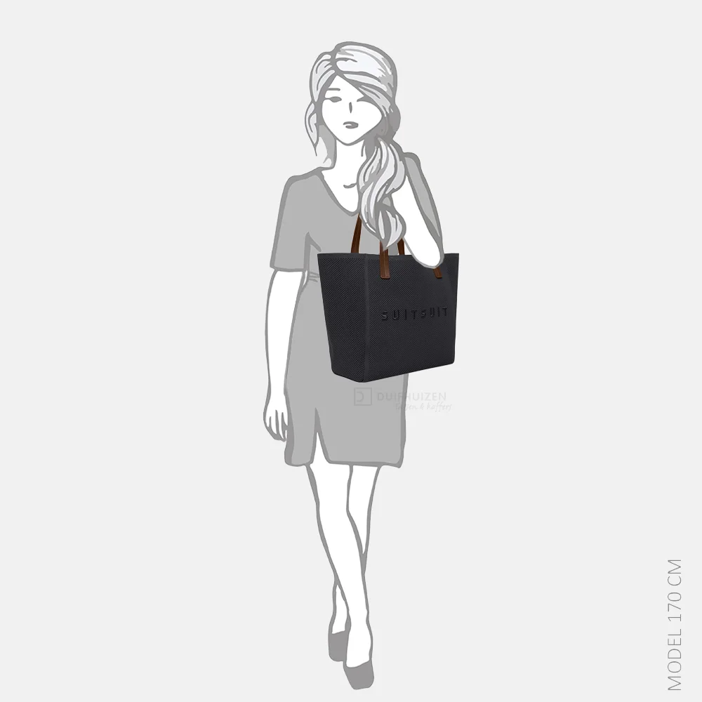 SUITSUIT Serenity Flyknit bag shopper black olive bij Duifhuizen