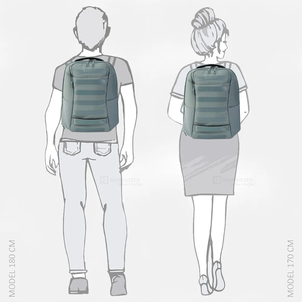 Hedgren Handle laptoprugzak 15 inch L grey-green bij Duifhuizen