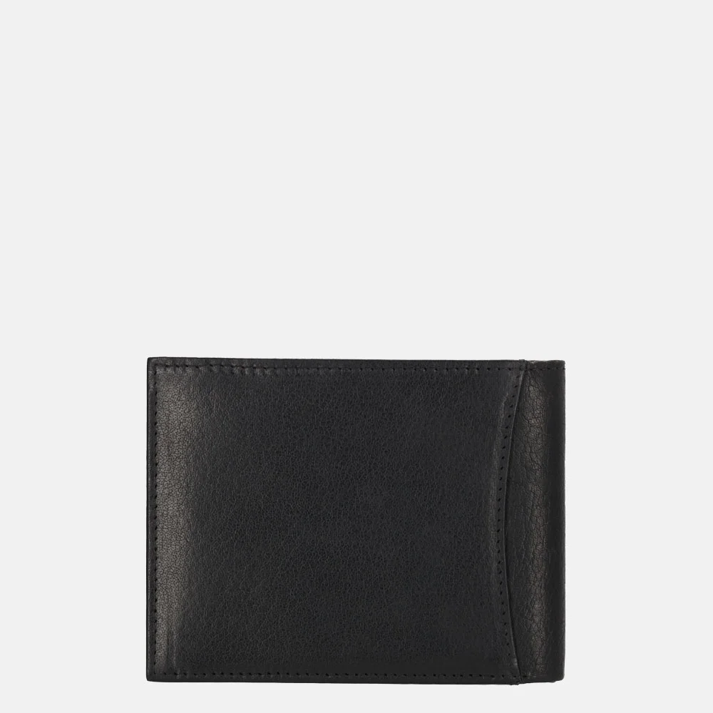 Hide & Stitches billfold zwart bij Duifhuizen