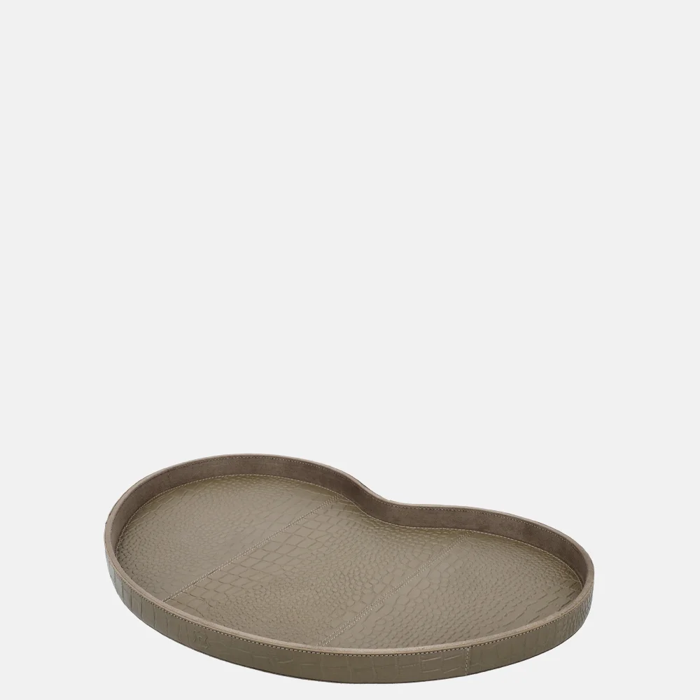 Chamada Chloe Kidney dienblad croco M taupe bij Duifhuizen