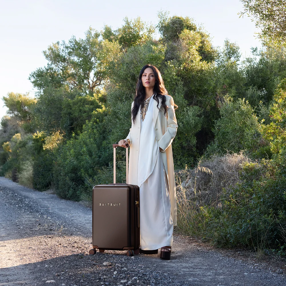 SUITSUIT Fab Seventies Special Edition reiskoffer 66 cm chocolate brown bij Duifhuizen