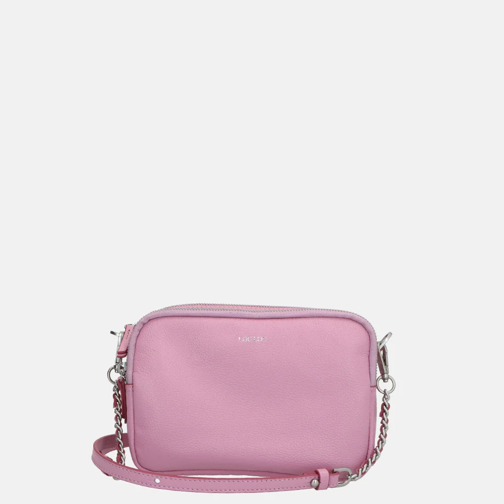 Loulou Essentiels Emilie crossbody tas kobi pink bij Duifhuizen