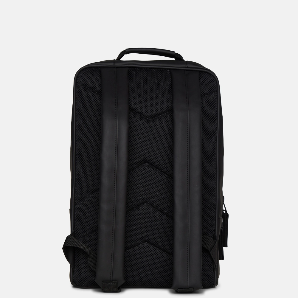 Rains Book Backpack rugzak 13 inch black bij Duifhuizen