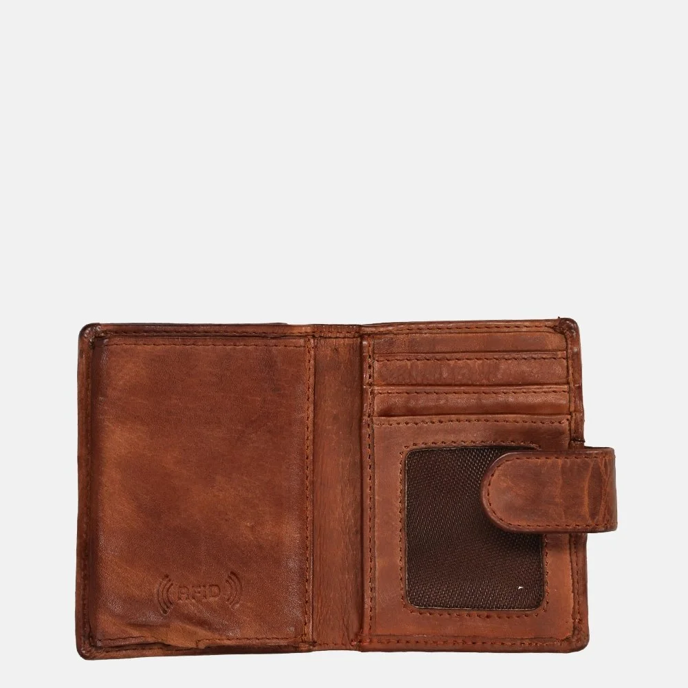 Bear Design Kris billfold voor pasjeshouder cognac bij Duifhuizen