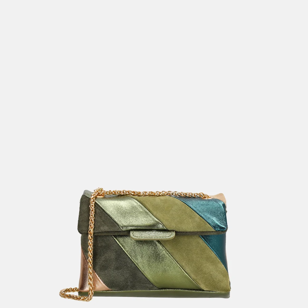Charm London Elise crossbody tas olijfgroen bij Duifhuizen