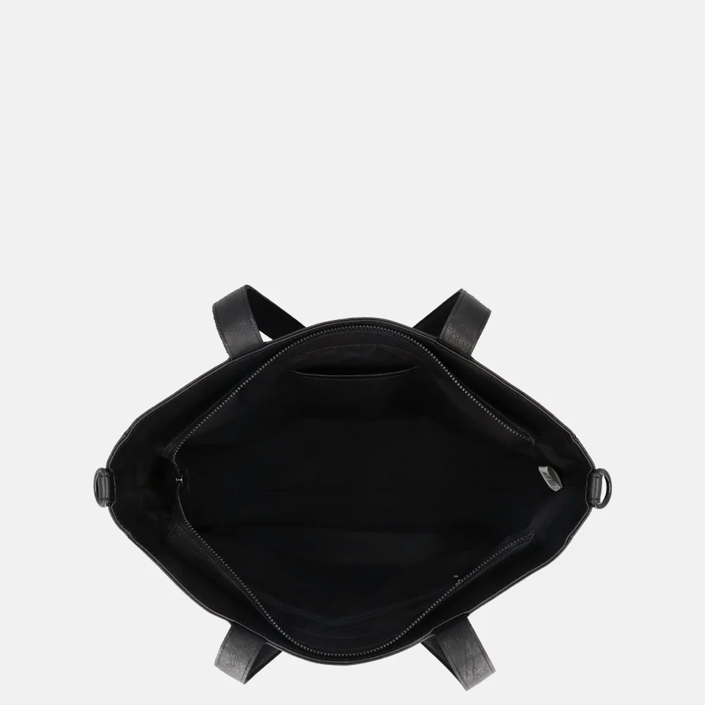 Hide & Stitches Inspired shopper zwart bij Duifhuizen