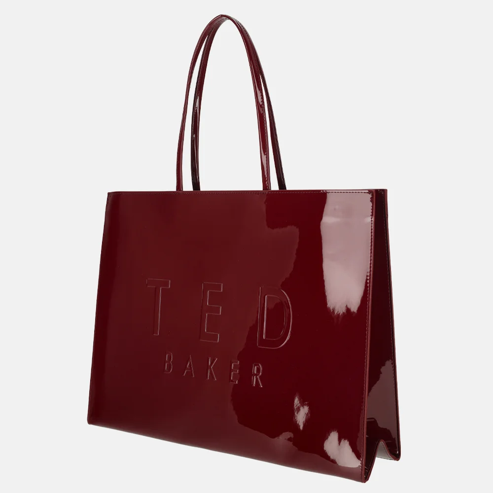 Ted Baker Iconna icon bag shopper XL oxblood bij Duifhuizen